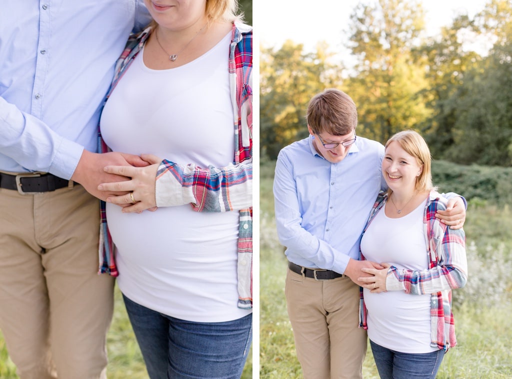 Spätsommer Pregnancy Announcement mit Hanni und Matthias an der Rehwiese in Berlin