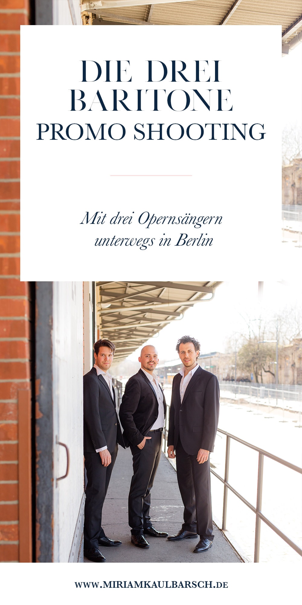 Die Drei Baritone - Promo Shooting in Berlin