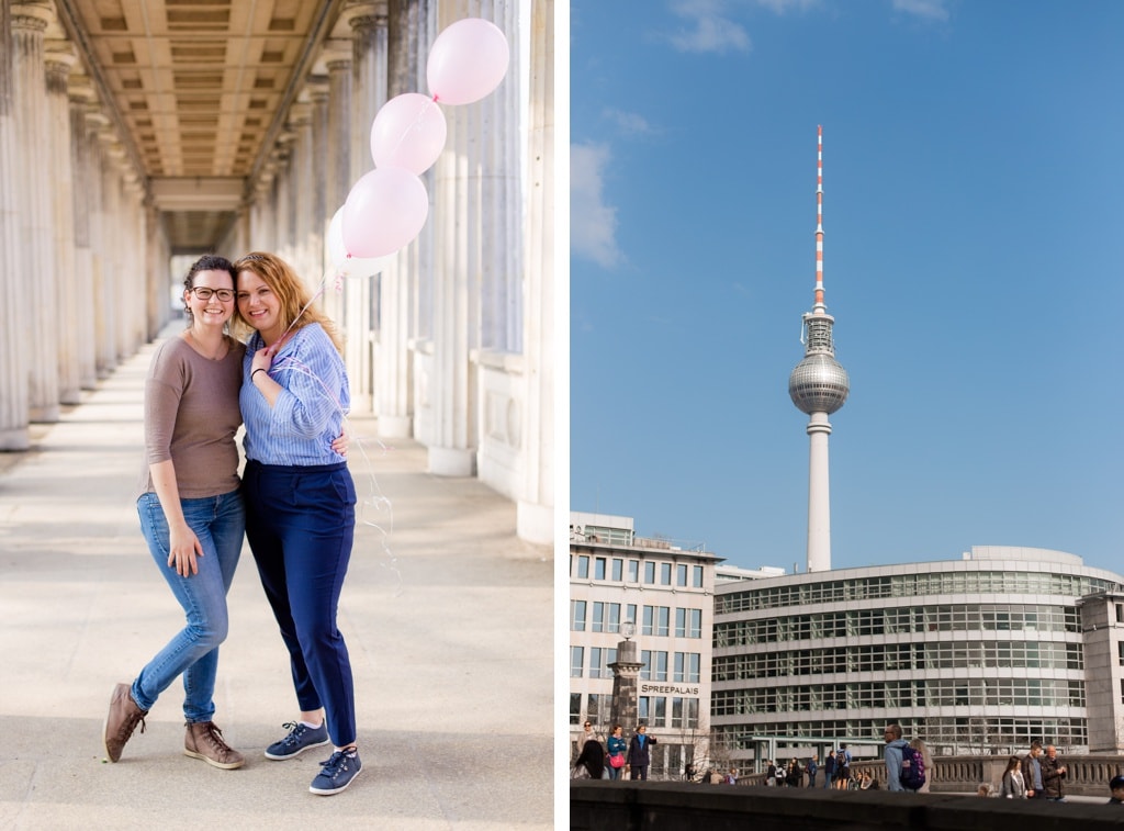 Cynthias Junggesellinnenabschied auf der Museumsinsel in Berlin