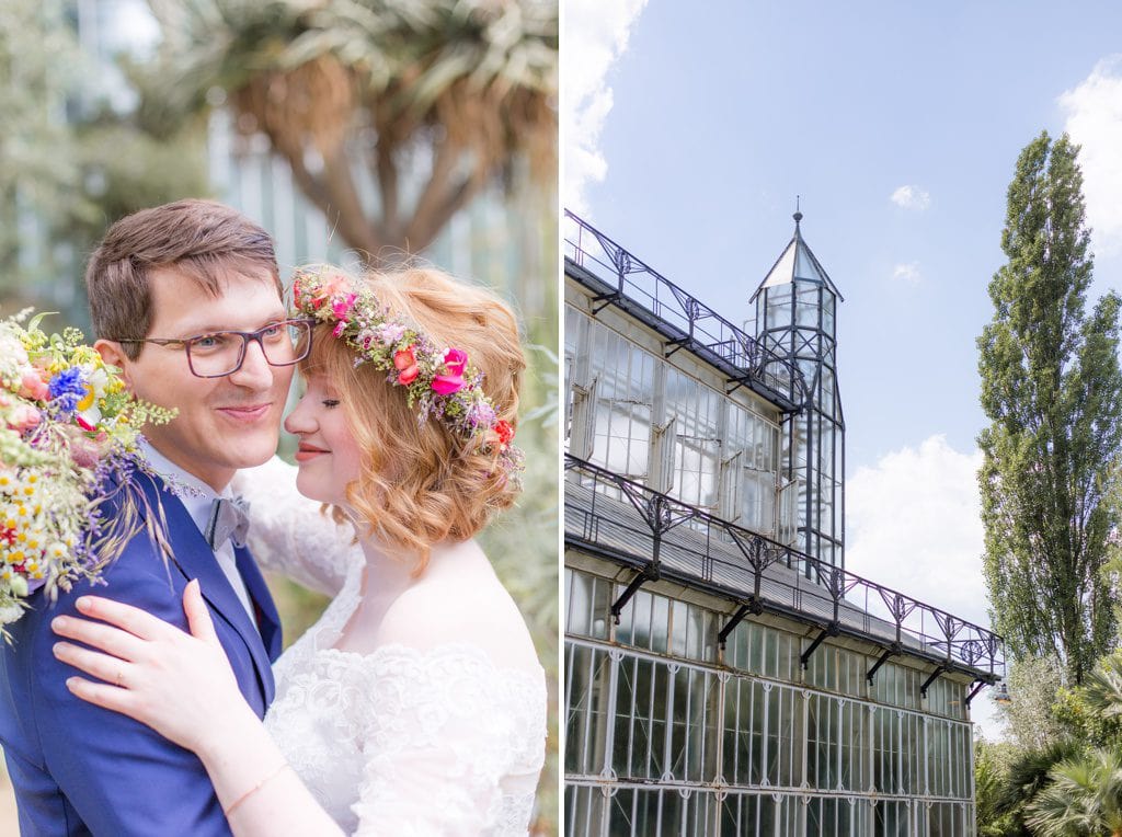 Standesamtliche Wildblumen Trauung von Nina und Willi in Berlin