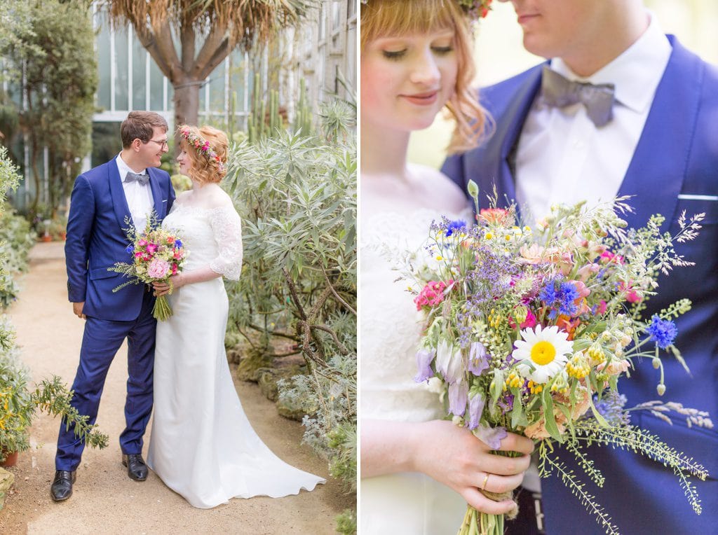 Standesamtliche Wildblumen Trauung von Nina und Willi in Berlin