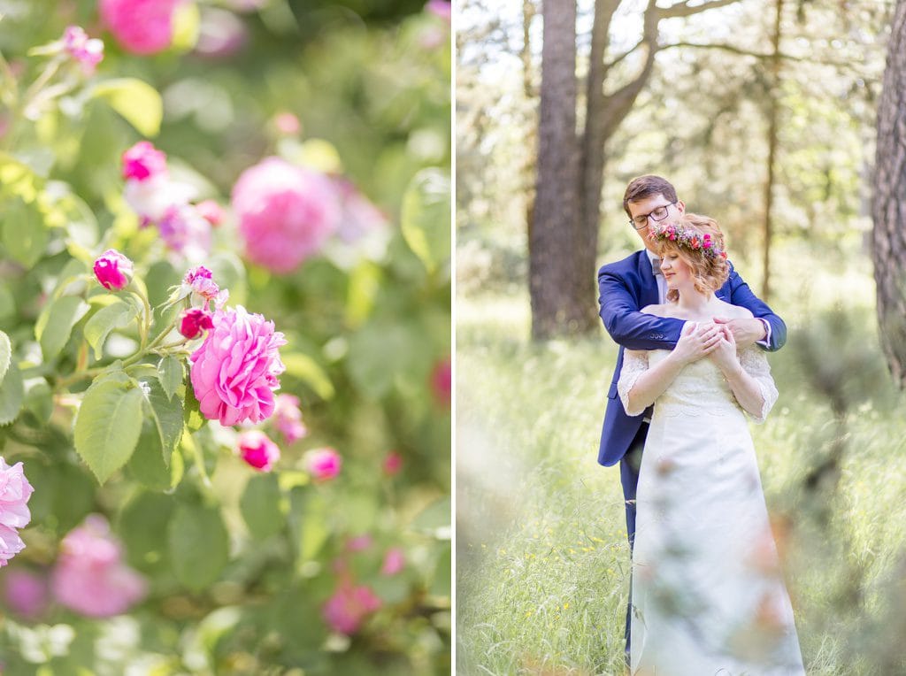 Standesamtliche Wildblumen Trauung von Nina und Willi in Berlin