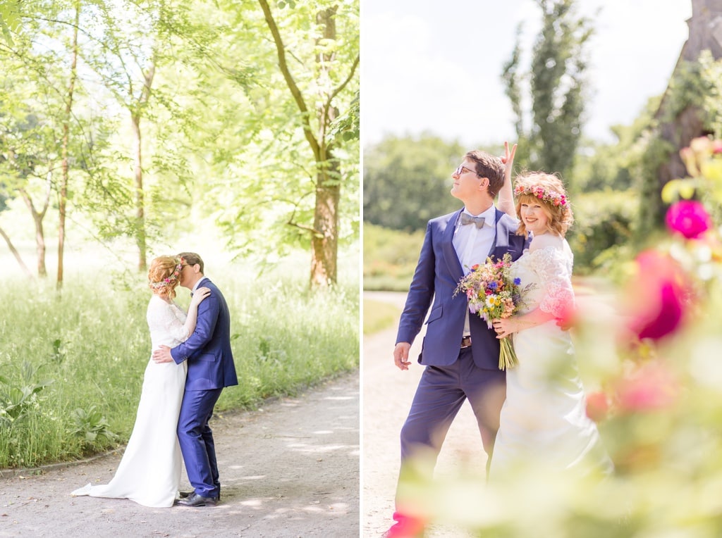 Standesamtliche Wildblumen Trauung von Nina und Willi in Berlin