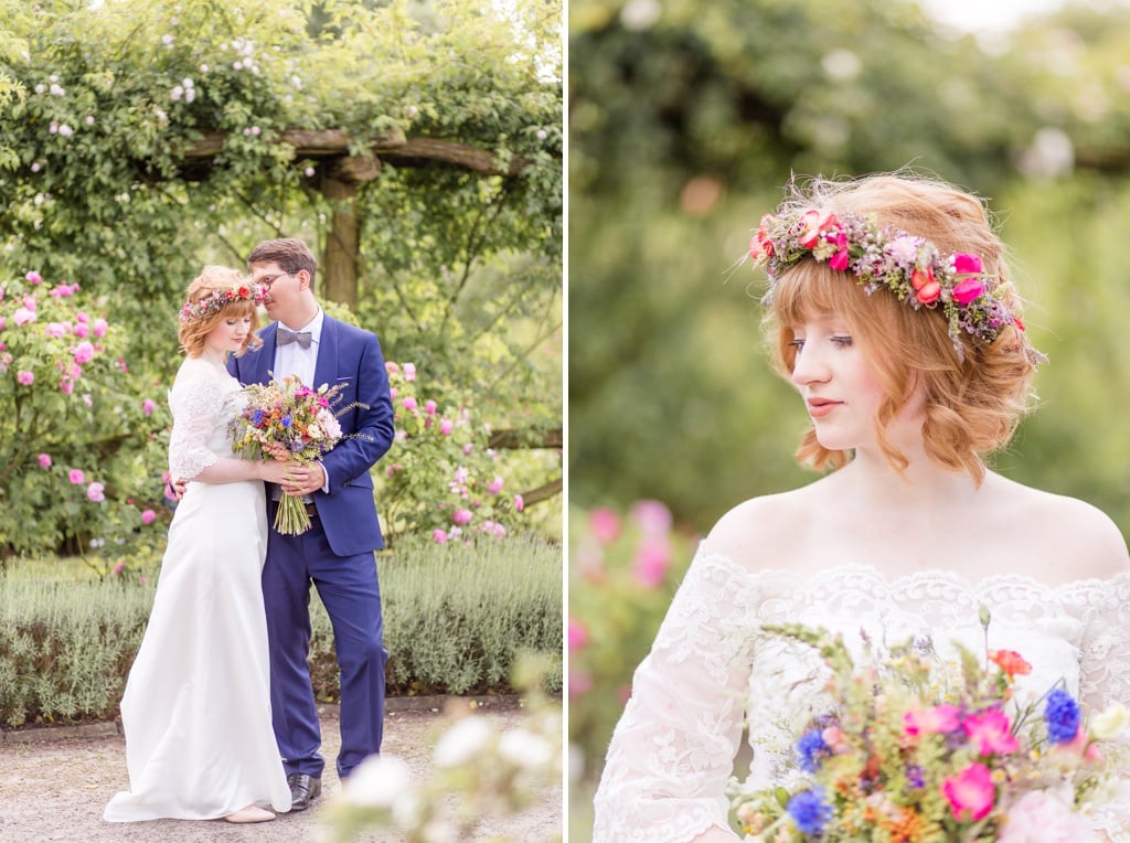 Standesamtliche Wildblumen Trauung von Nina und Willi in Berlin