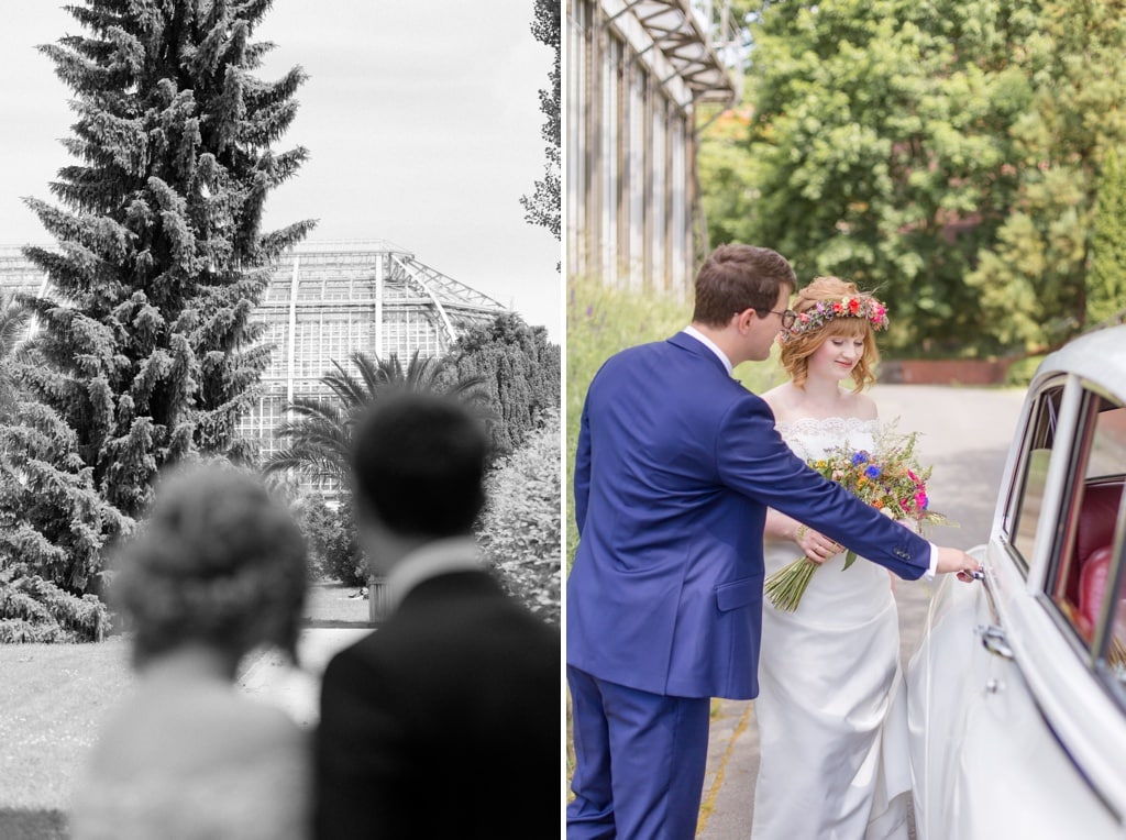 Standesamtliche Wildblumen Trauung von Nina und Willi in Berlin