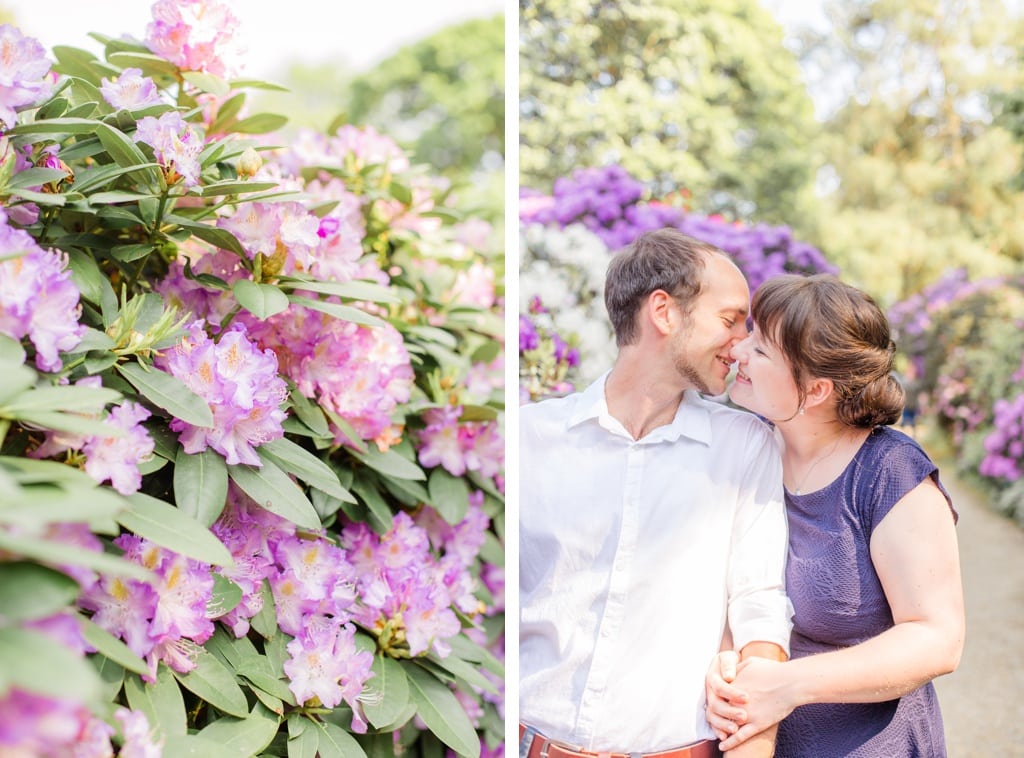 Buntes & sommerliches Verlobungsshooting im Rhododendronhain und Weinberg in Dresden