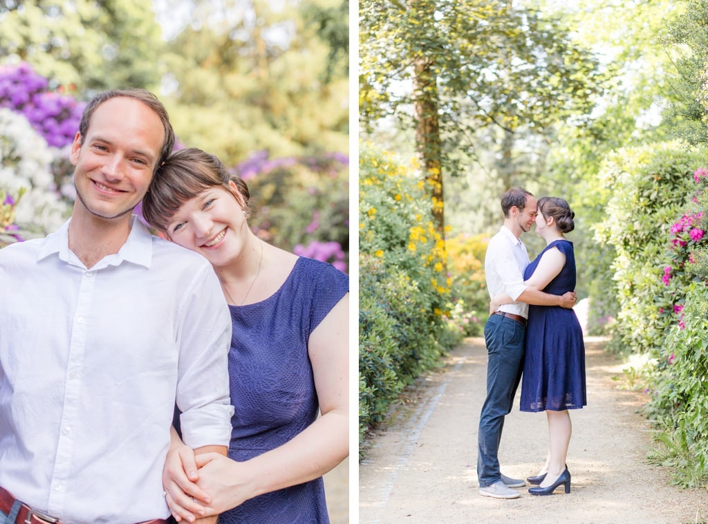 Buntes & sommerliches Verlobungsshooting im Rhododendronhain und Weinberg in Dresden