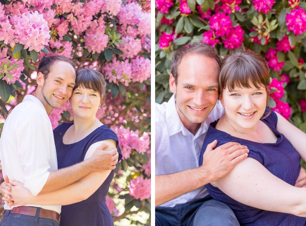 Buntes & sommerliches Verlobungsshooting im Rhododendronhain und Weinberg in Dresden