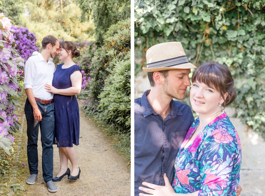 Buntes & sommerliches Verlobungsshooting im Rhododendronhain und Weinberg in Dresden