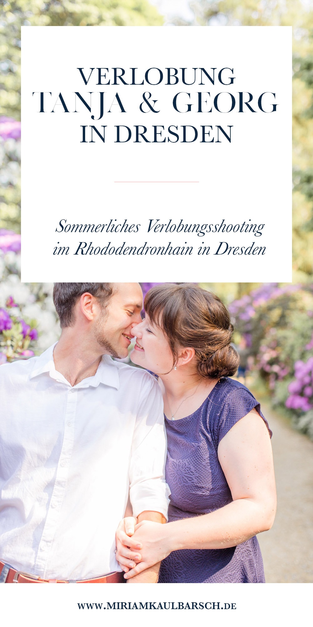 Buntes & sommerliches Verlobungsshooting im Rhododendronhain und Weinberg in Dresden