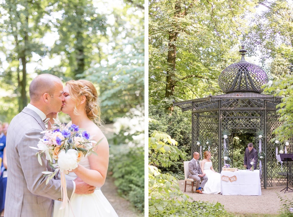 Stylische Geometrie & Kupfer Hochzeit von Cynthia und Basti im Ochsenstall des Gutshof Britz