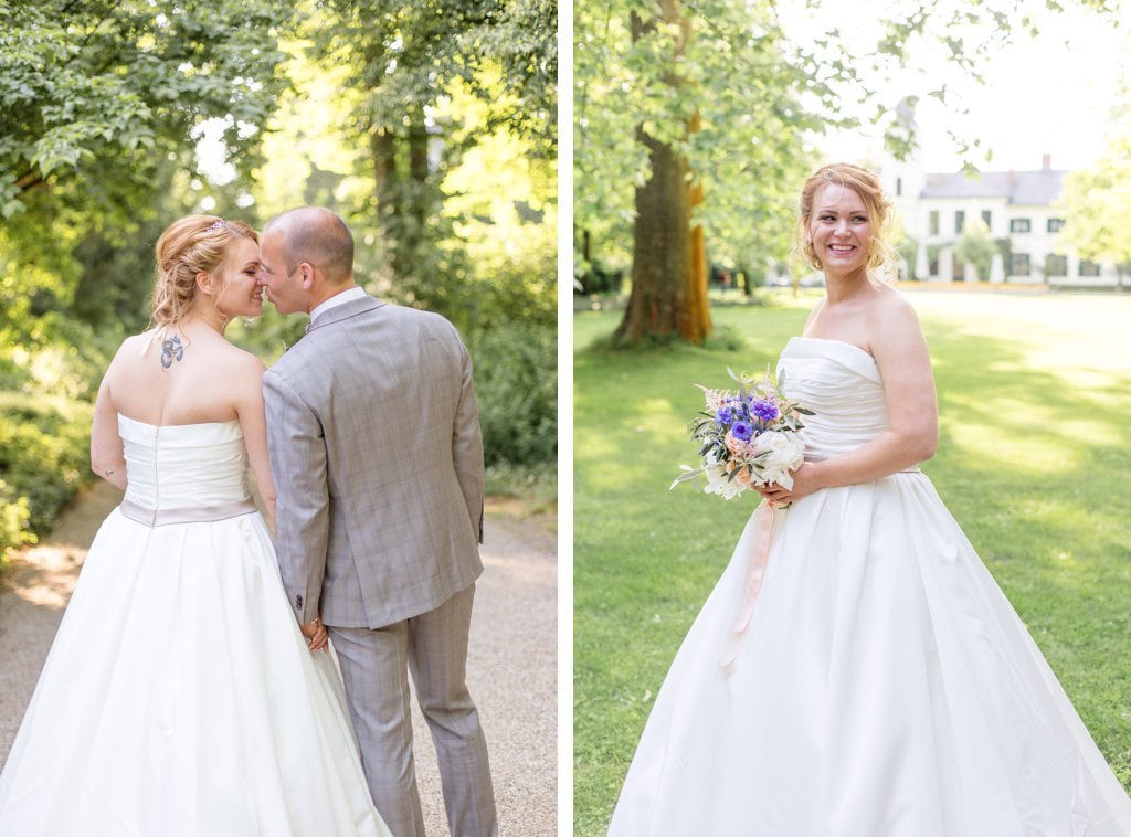 Stylische Geometrie & Kupfer Hochzeit von Cynthia und Basti im Ochsenstall des Gutshof Britz