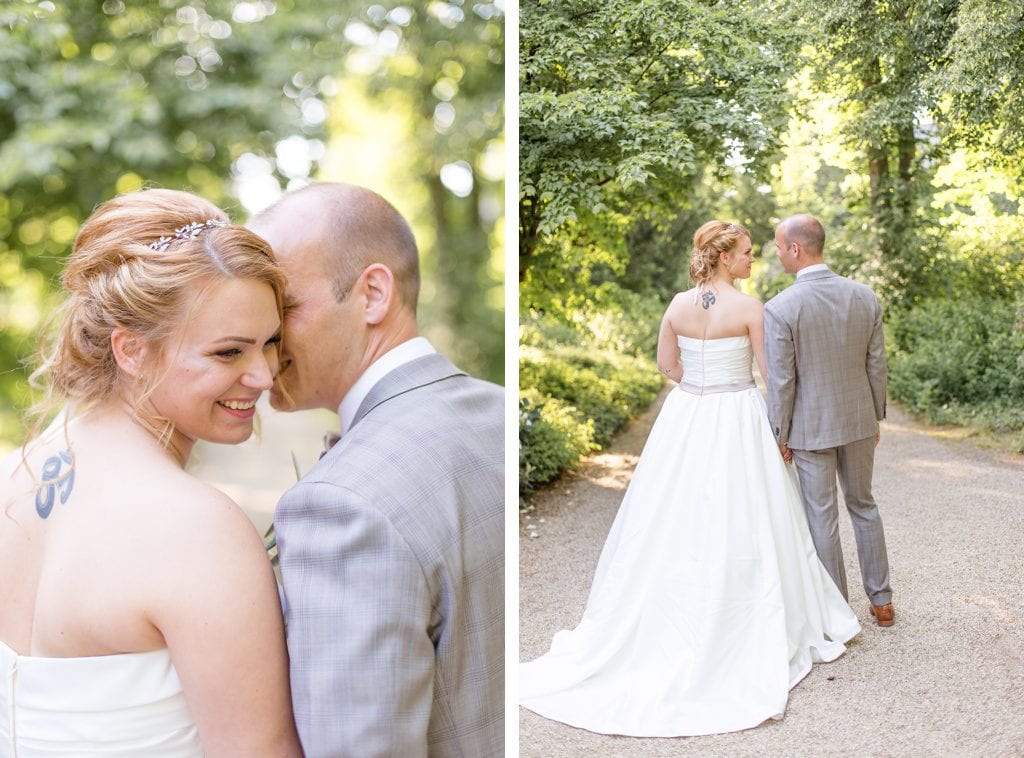 Stylische Geometrie & Kupfer Hochzeit von Cynthia und Basti im Ochsenstall des Gutshof Britz