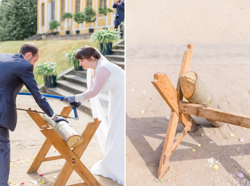 Tanja und Georgs romantische Sommerhochzeit im Barockgarten Grosssedlitz bei Dresden