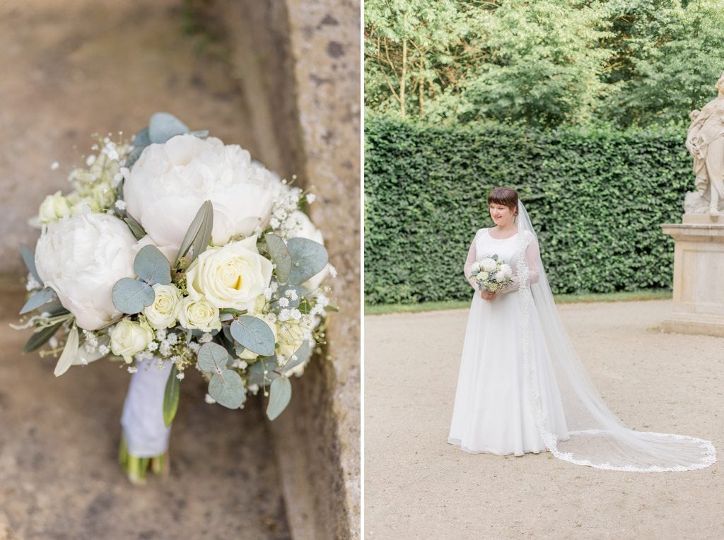 Tanja und Georgs romantische Sommerhochzeit im Barockgarten Grosssedlitz bei Dresden