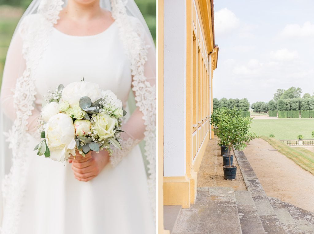 Tanja und Georgs romantische Sommerhochzeit im Barockgarten Grosssedlitz bei Dresden