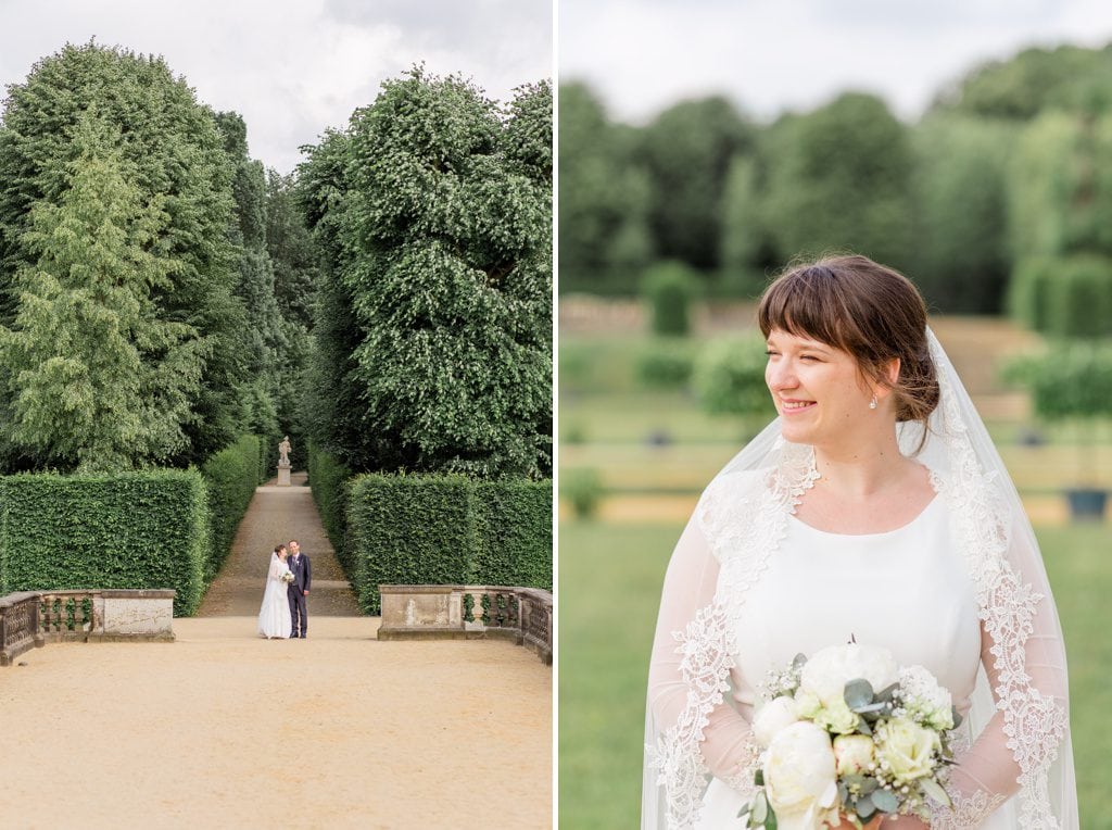 Tanja und Georgs romantische Sommerhochzeit im Barockgarten Grosssedlitz bei Dresden