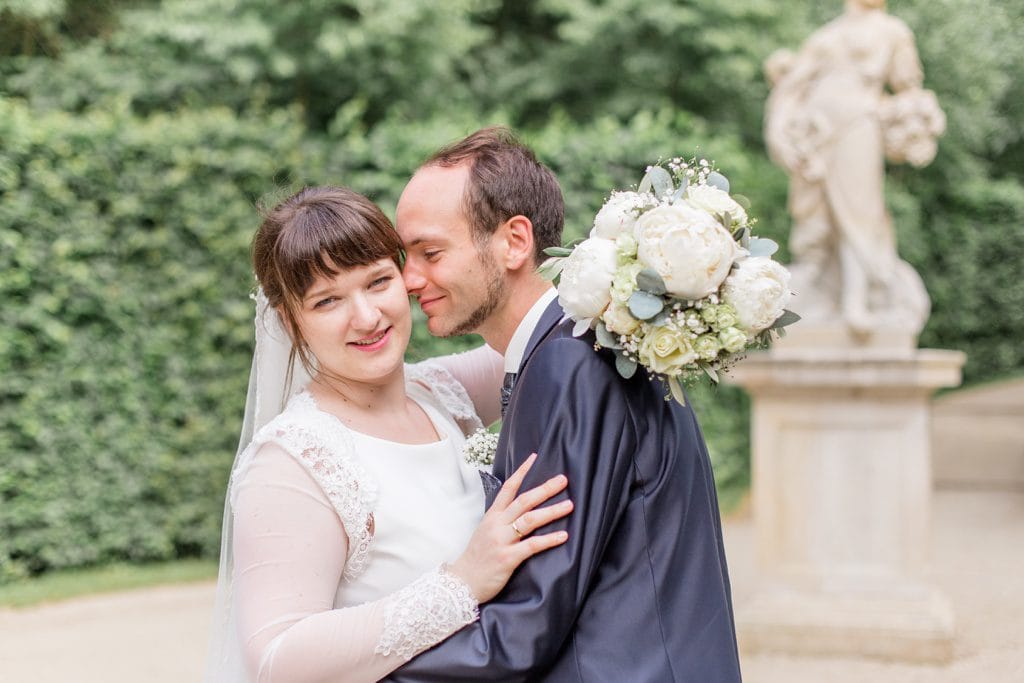 Tanja und Georgs romantische Sommerhochzeit im Barockgarten Grosssedlitz bei Dresden