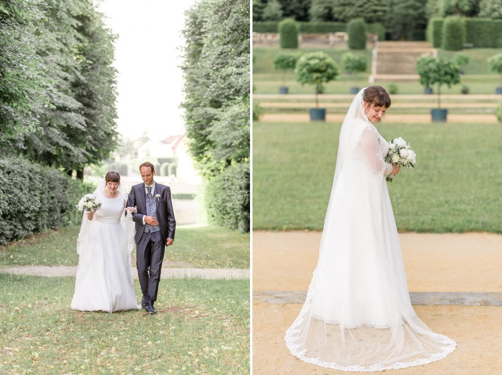 Tanja und Georgs romantische Sommerhochzeit im Barockgarten Grosssedlitz bei Dresden