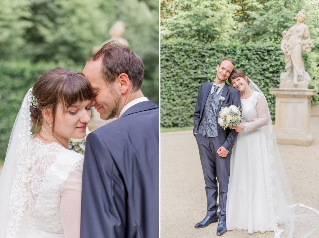 Tanja und Georgs romantische Sommerhochzeit im Barockgarten Grosssedlitz bei Dresden