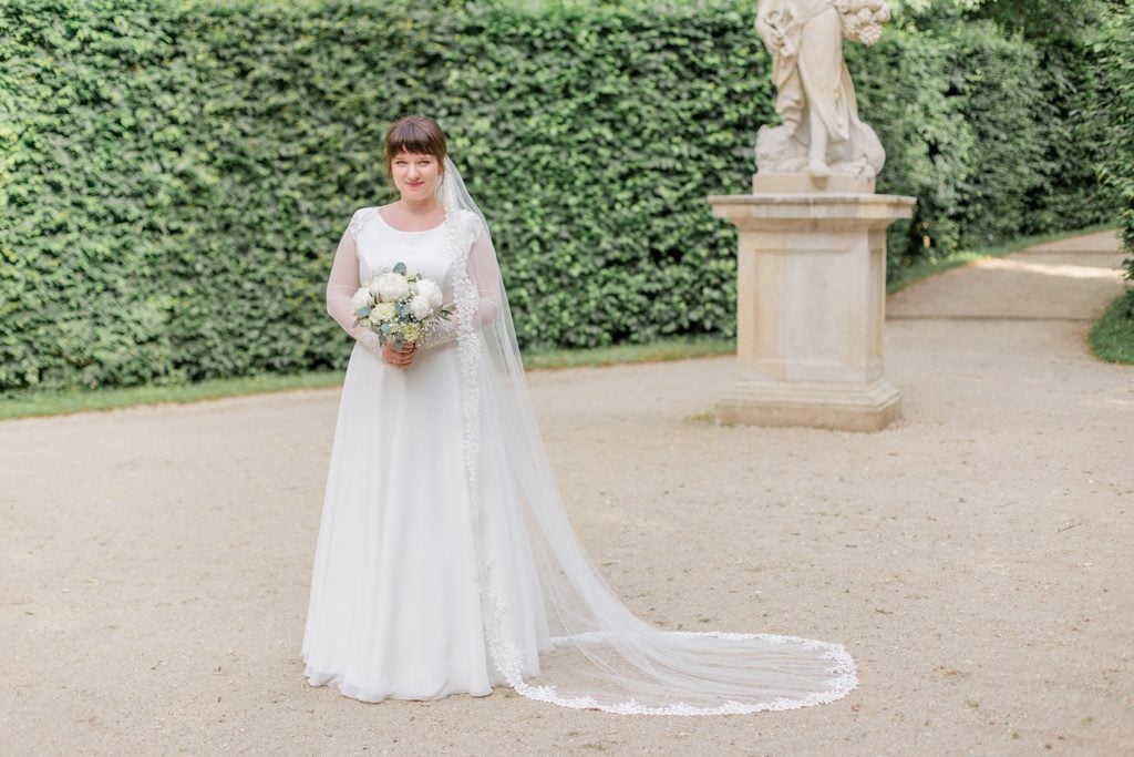 Tanja und Georgs romantische Sommerhochzeit im Barockgarten Grosssedlitz bei Dresden