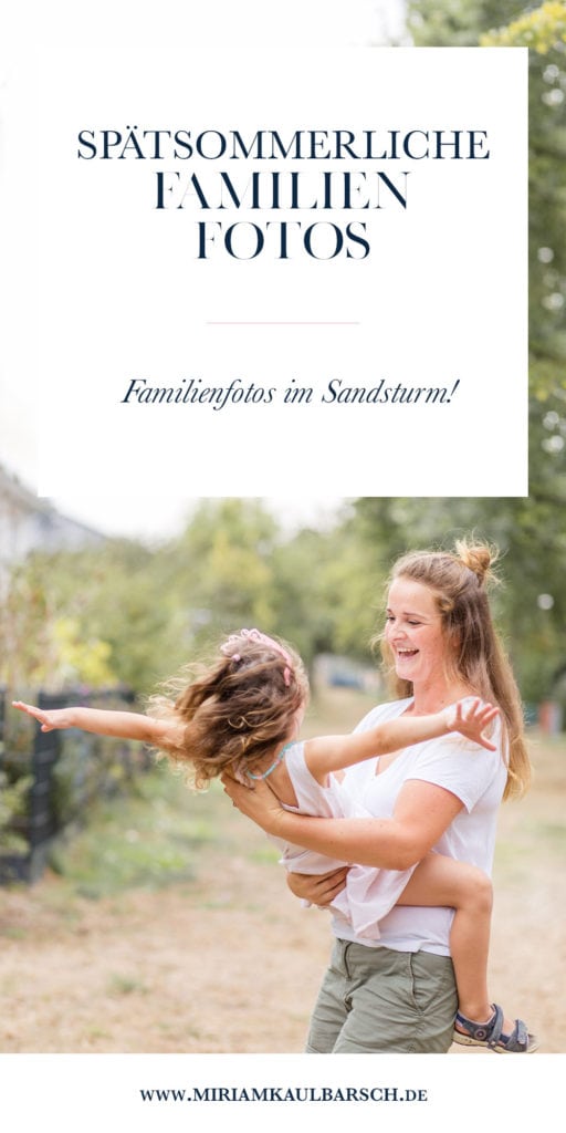 Spätsommerliche Familienfotos im Sandsturm in Stahnsdorf