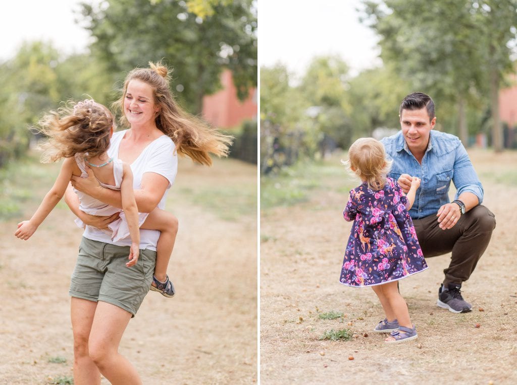 Spätsommerliche Familienfotos im Sandsturm in Stahnsdorf