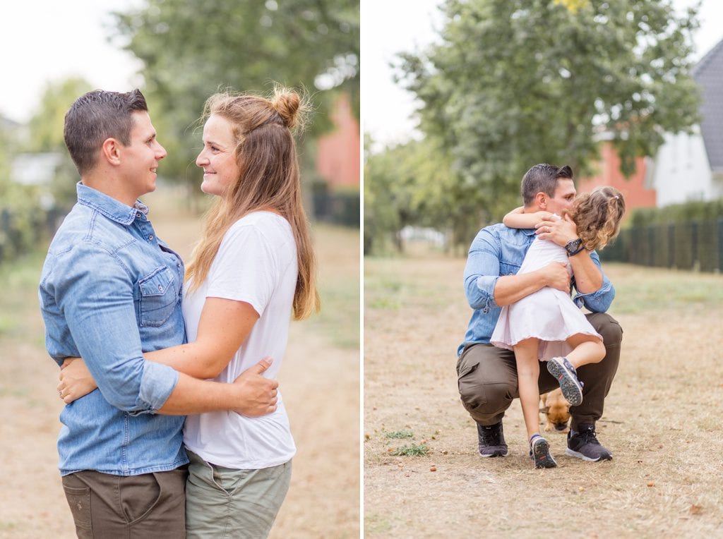 Spätsommerliche Familienfotos im Sandsturm in Stahnsdorf