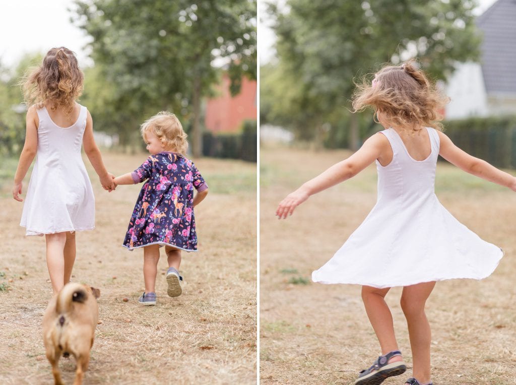 Spätsommerliche Familienfotos im Sandsturm in Stahnsdorf