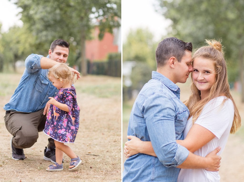 Spätsommerliche Familienfotos im Sandsturm in Stahnsdorf