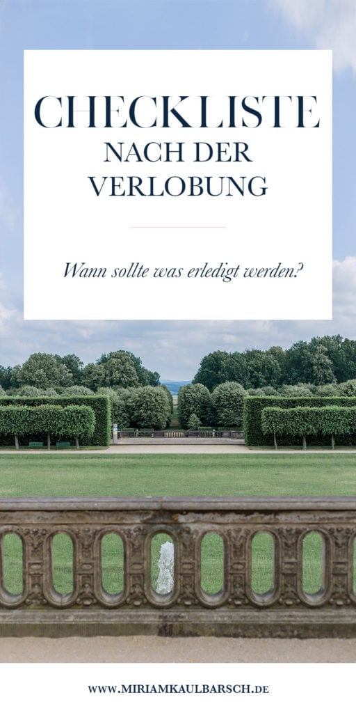 Checkliste nach der Verlobung