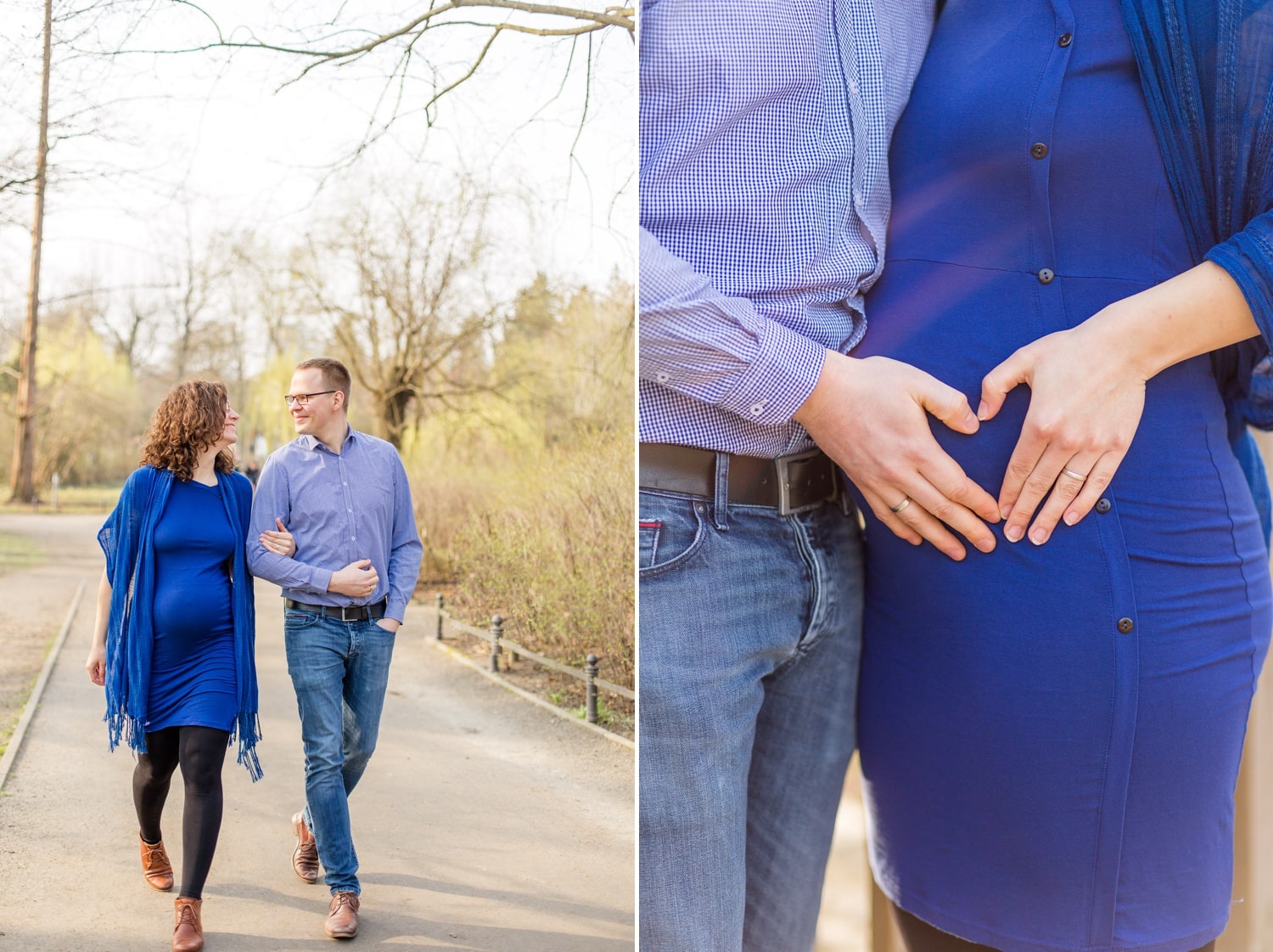 Schwangerschaftsshooting im Stadtpark Steglitz mit Sophia und Sebastian