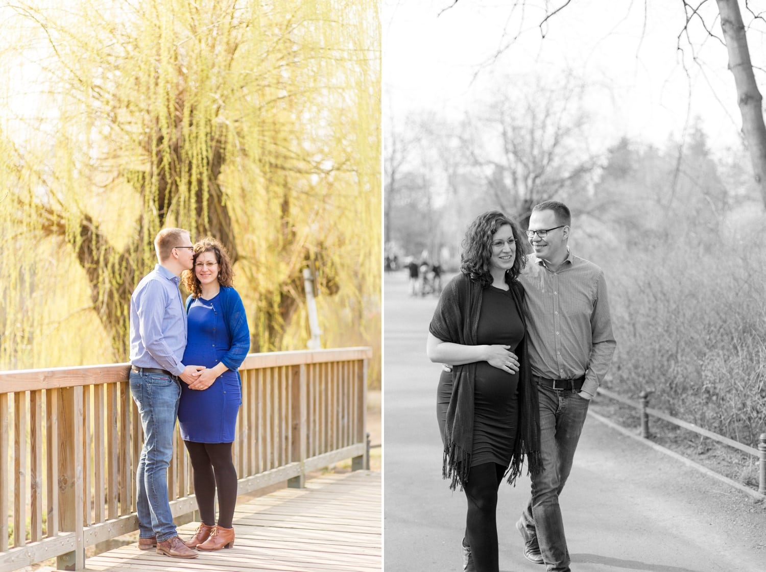 Schwangerschaftsshooting im Stadtpark Steglitz mit Sophia und Sebastian