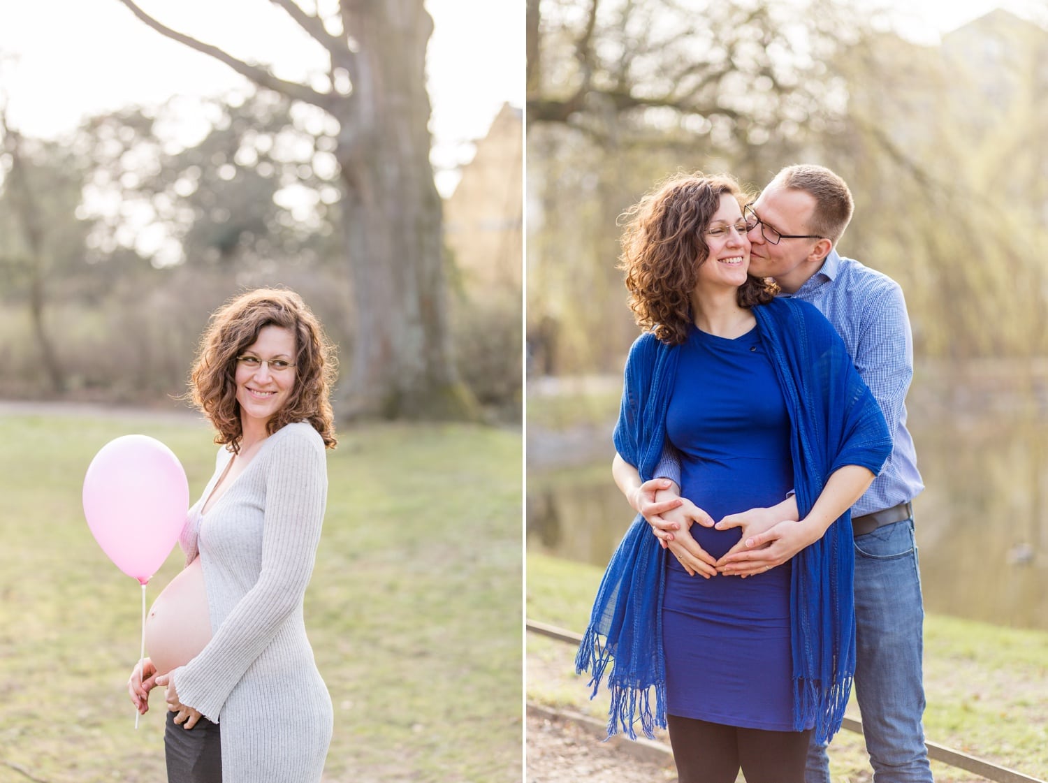 Schwangerschaftsshooting im Stadtpark Steglitz mit Sophia und Sebastian