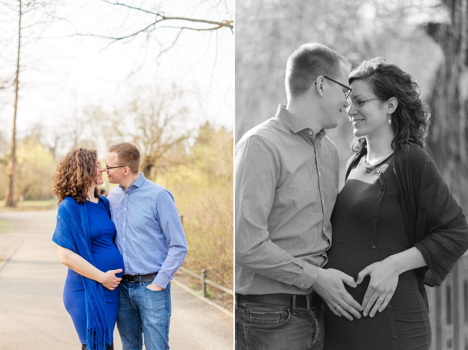 Schwangerschaftsshooting im Stadtpark Steglitz mit Sophia und Sebastian