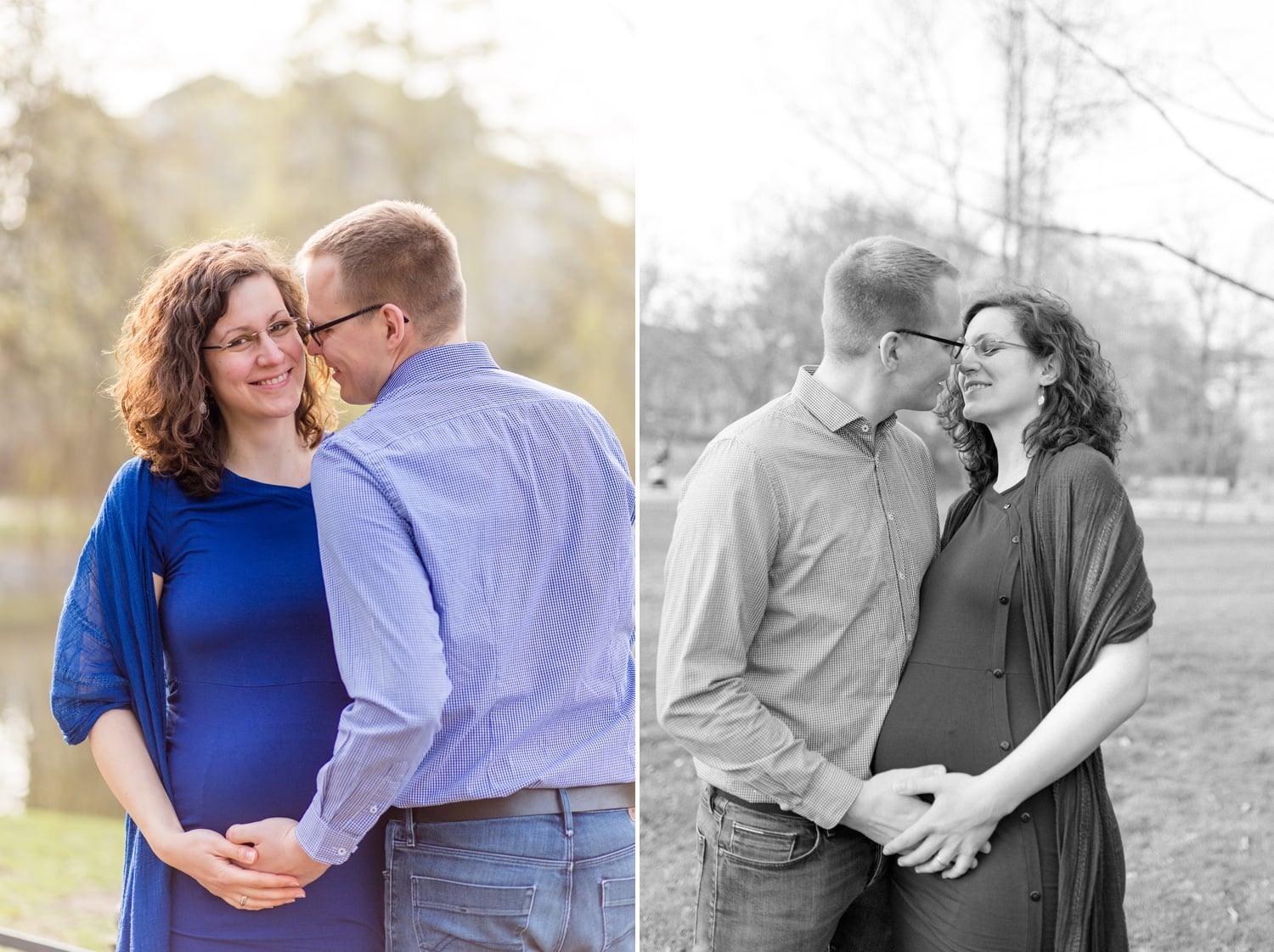 Schwangerschaftsshooting im Stadtpark Steglitz mit Sophia und Sebastian