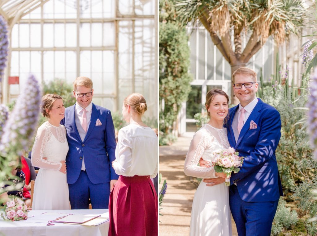 Standesamtliche Trauung von Svenja und Felix im Botanischen Garten Berlin