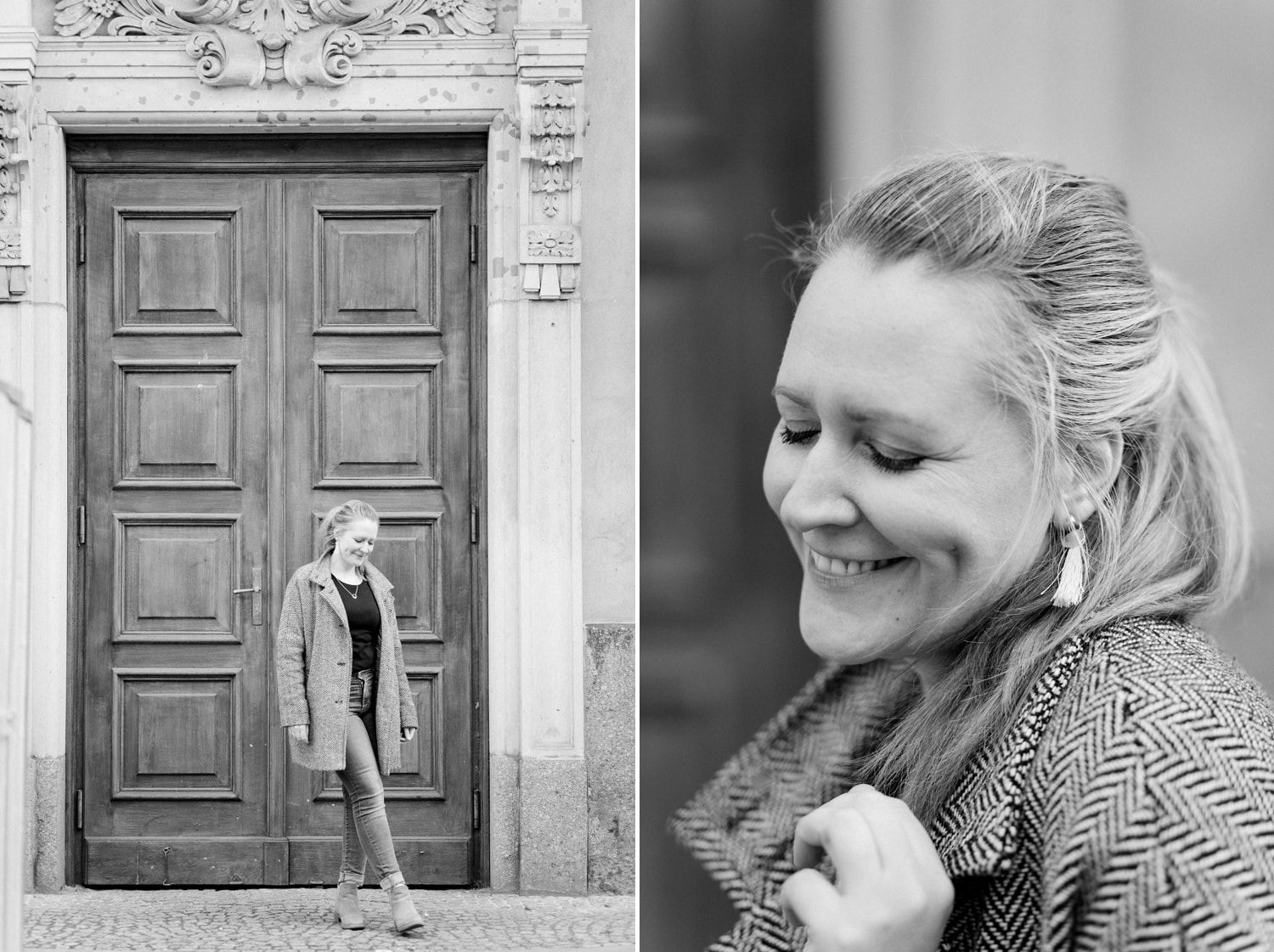 Portrait Aufnahmen mit Jennifer Thomas Fotografie in Berlin auf dem Gendarmenmarkt