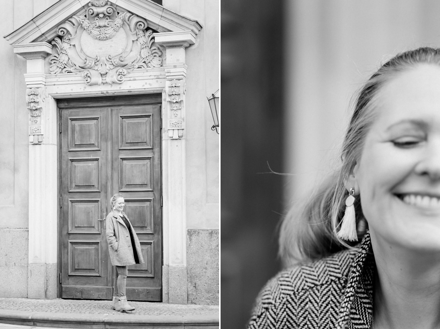 Portrait Aufnahmen mit Jennifer Thomas Fotografie in Berlin auf dem Gendarmenmarkt