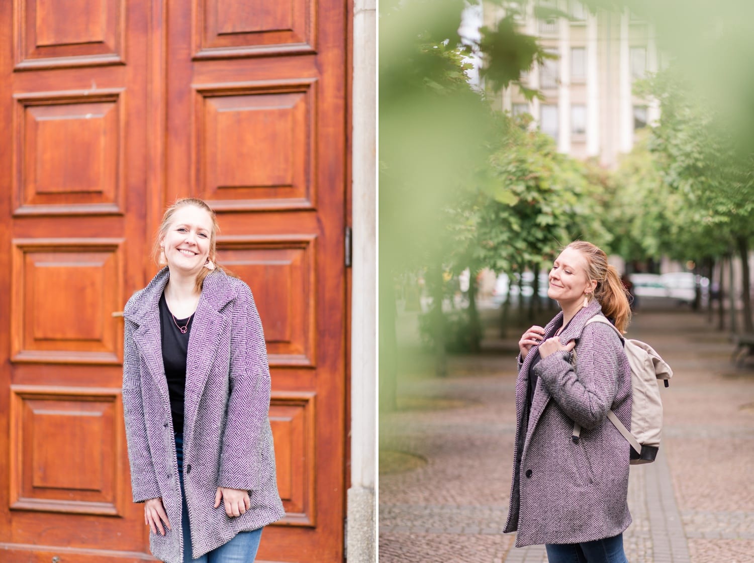 Portrait Aufnahmen mit Jennifer Thomas Fotografie in Berlin auf dem Gendarmenmarkt