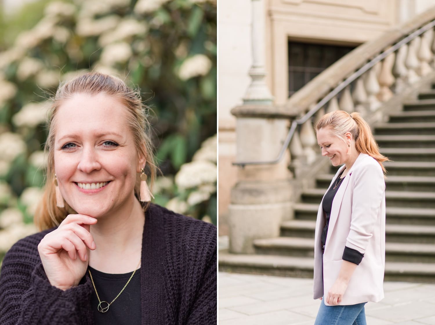 Portrait Aufnahmen mit Jennifer Thomas Fotografie in Berlin auf dem Gendarmenmarkt