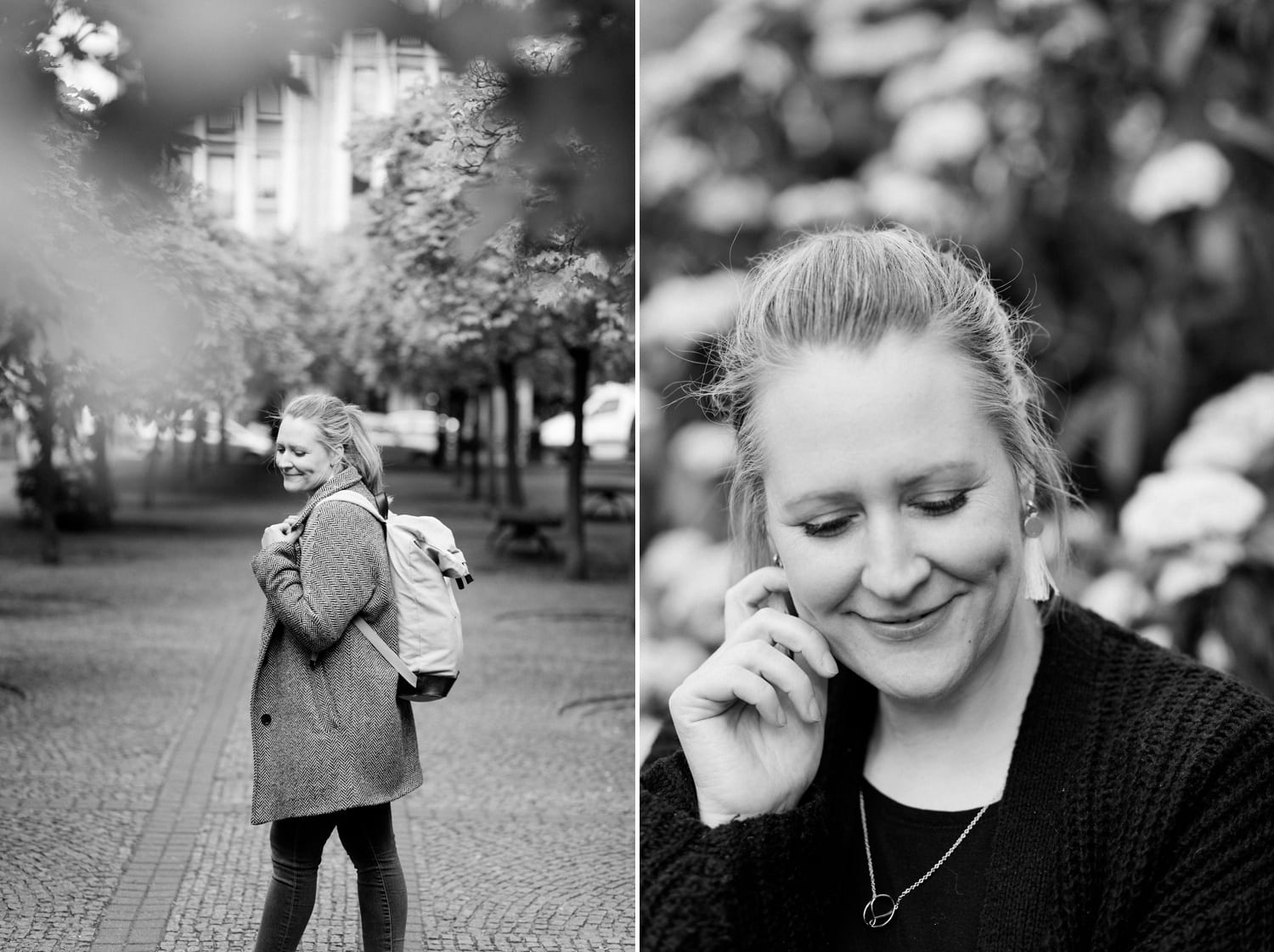 Portrait Aufnahmen mit Jennifer Thomas Fotografie in Berlin auf dem Gendarmenmarkt