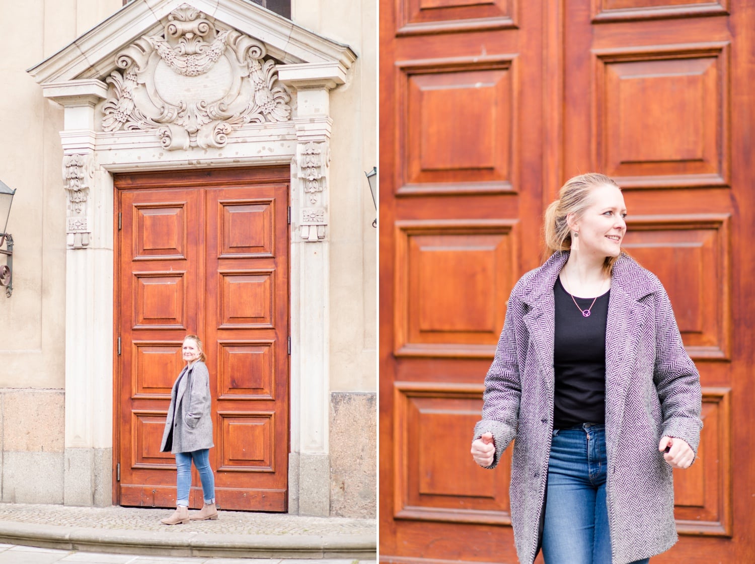 Portrait Aufnahmen mit Jennifer Thomas Fotografie in Berlin auf dem Gendarmenmarkt