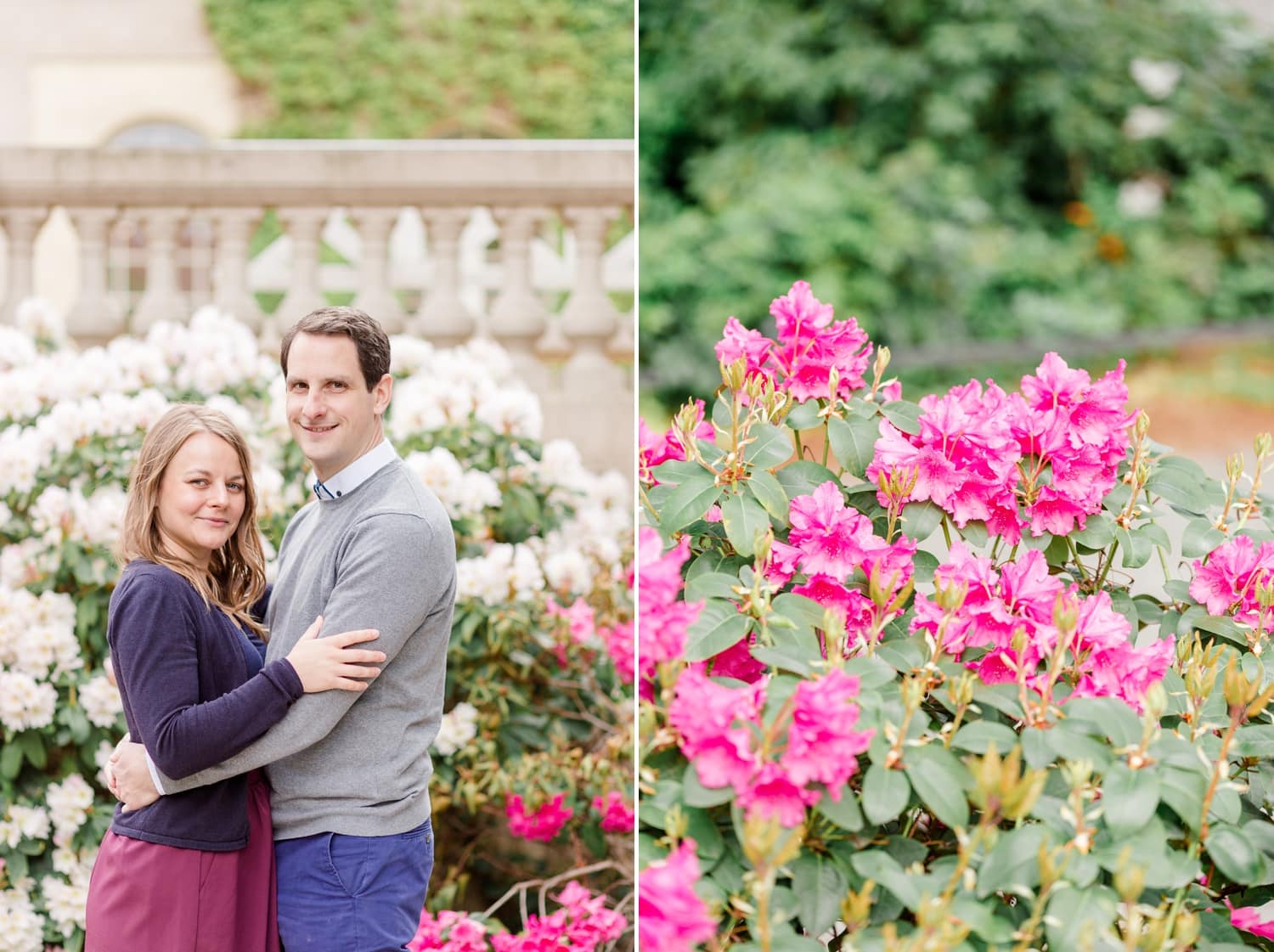 Verlobungsshooting mit Pariser Flair im Körnerpark Berlin mit Anke und Marc