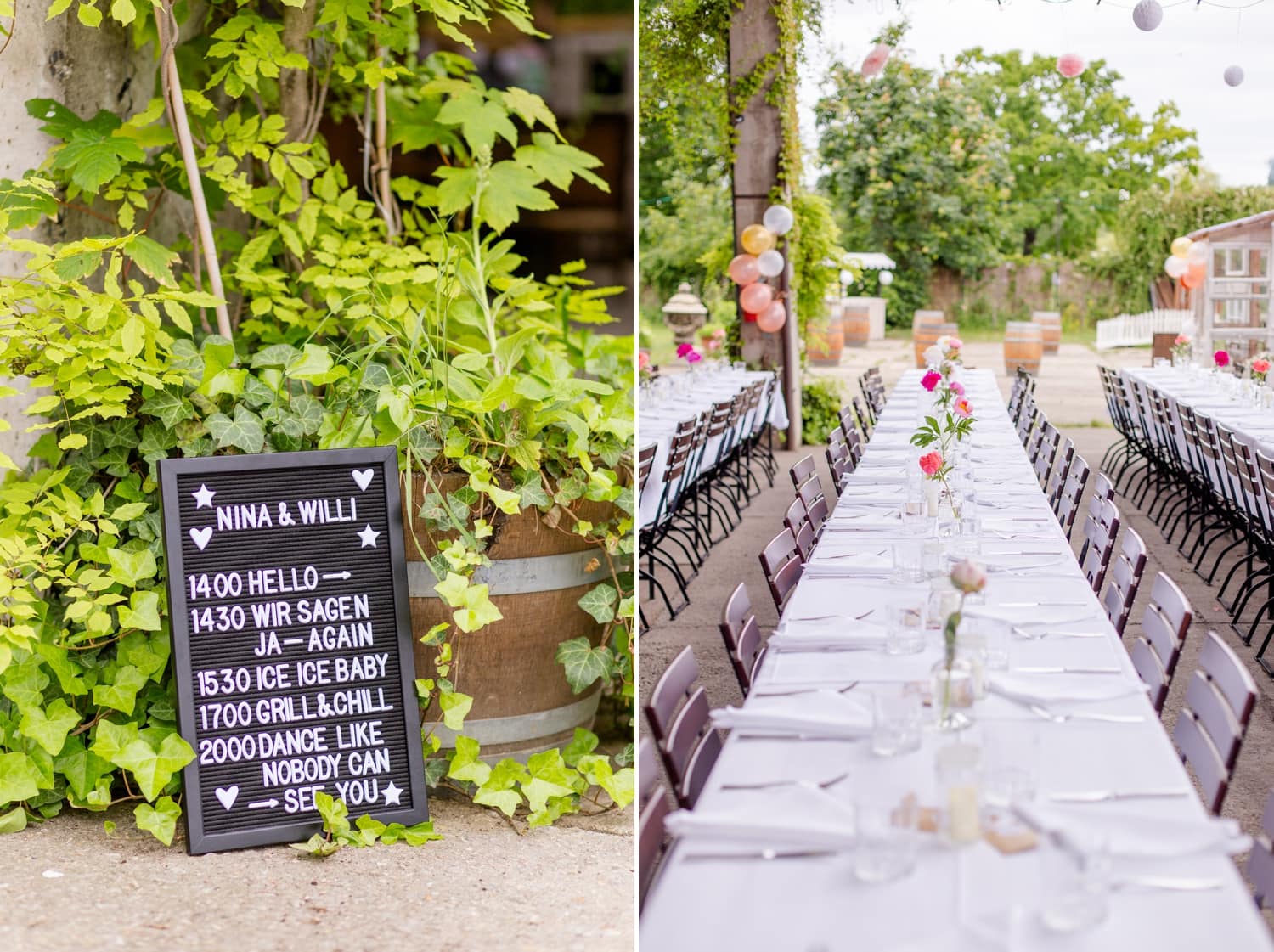 Urbane Garden Hochzeit von Nina und Willi in der Oberhafenkantine Berlin