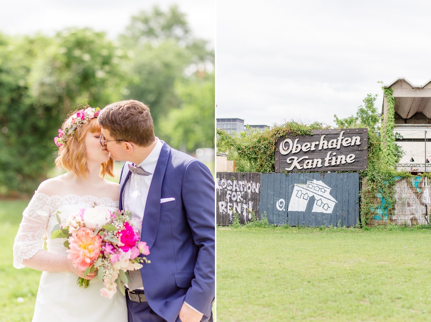 Urbane Garden Hochzeit von Nina und Willi in der Oberhafenkantine Berlin