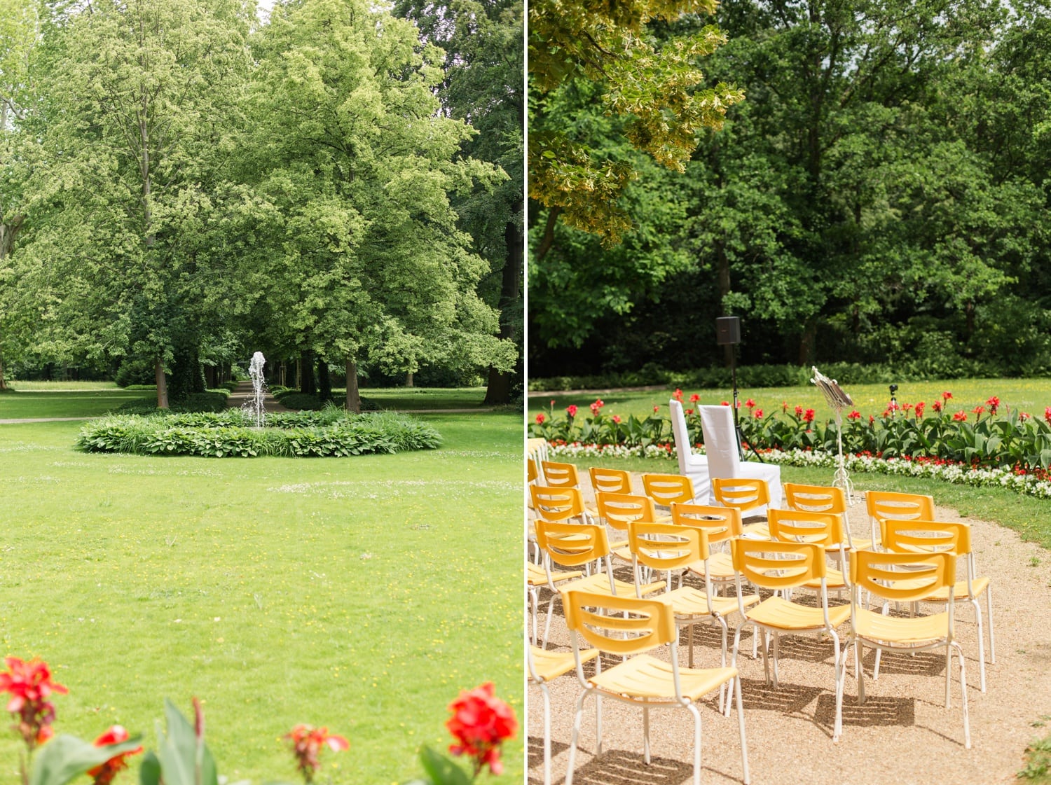 Sommerliche Hochzeit im Ochsenstall vom Schloss und Gutshof Britz Berlin