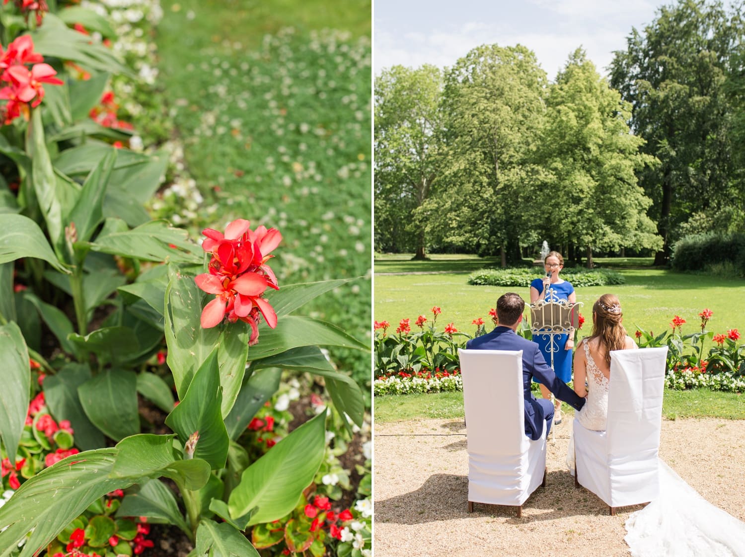 Sommerliche Hochzeit im Ochsenstall vom Schloss und Gutshof Britz Berlin