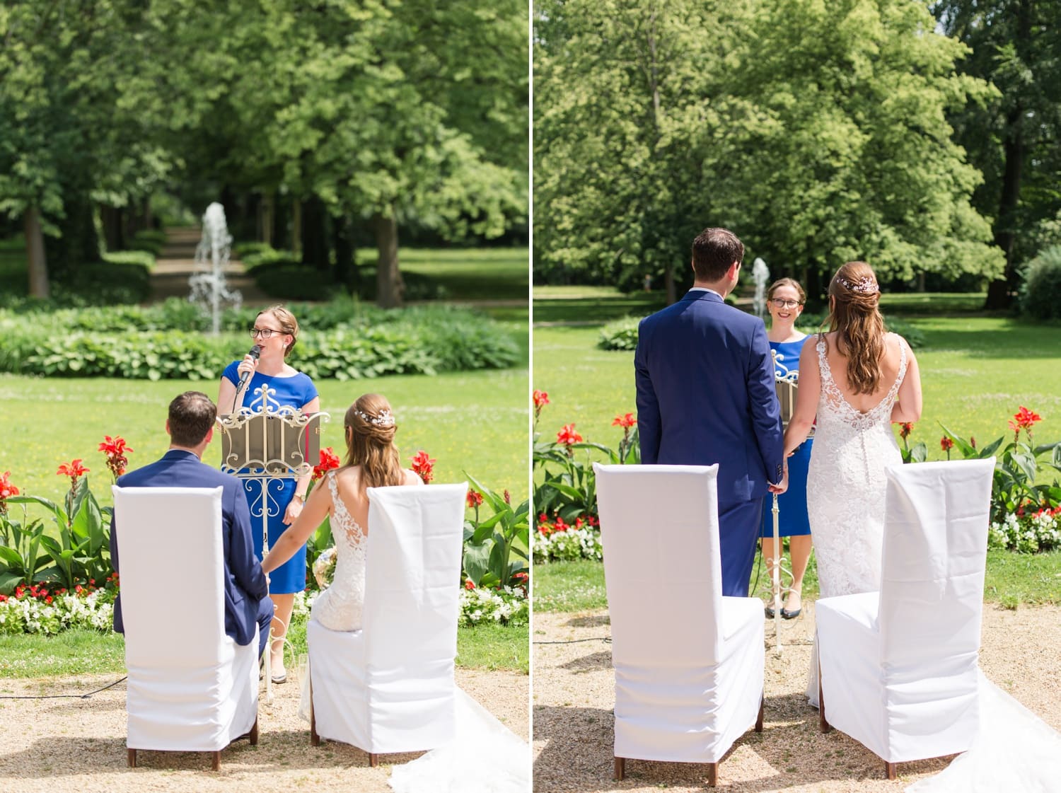 Sommerliche Hochzeit im Ochsenstall vom Schloss und Gutshof Britz Berlin