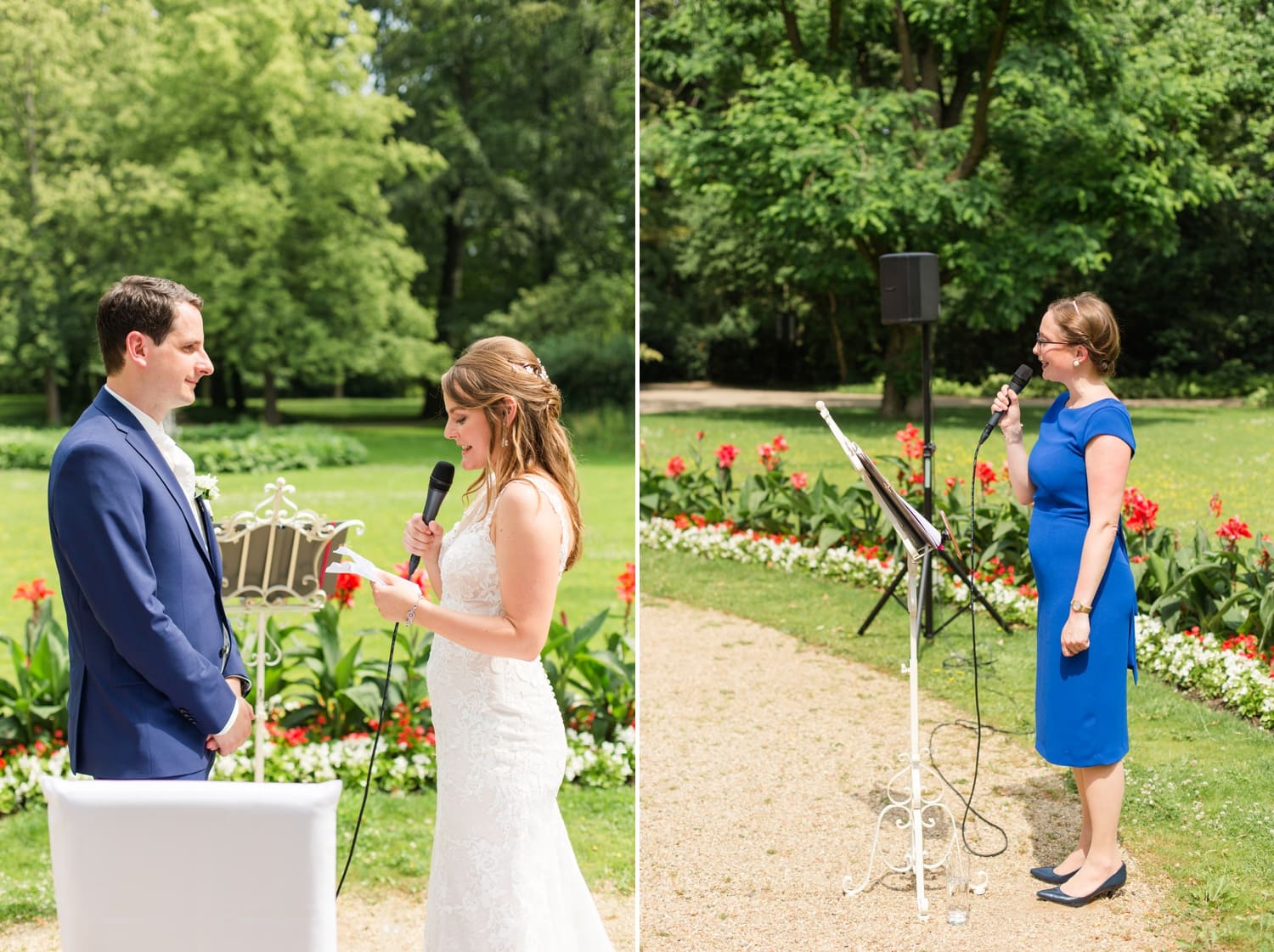 Sommerliche Hochzeit im Ochsenstall vom Schloss und Gutshof Britz Berlin